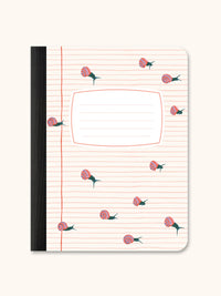 Racing Snails & Stitched Tropicals Composition Book Duo