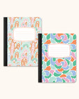 Rainbow Abstract Composition Book Duo