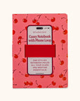 Fresh-Picked Cherries Casey Notebook with Phone Loop