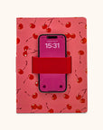 Fresh-Picked Cherries Casey Notebook with Phone Loop