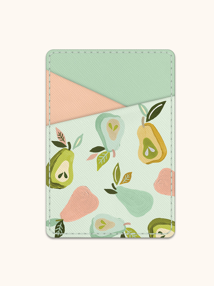 Au Pears Stick-On Cell Phone Wallet