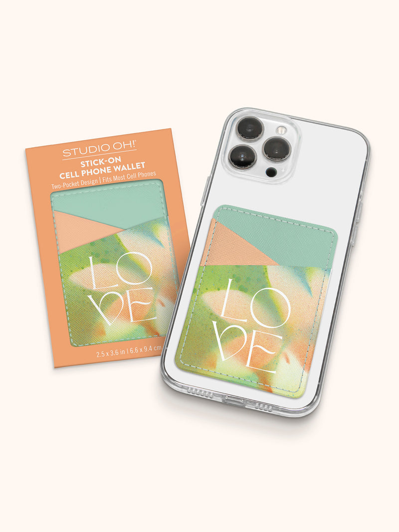 Dreamy Afternoon Stick-On Cell Phone Wallet