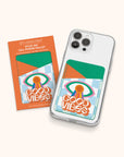 Spread Good Vibes Stick-On Cell Phone Wallet