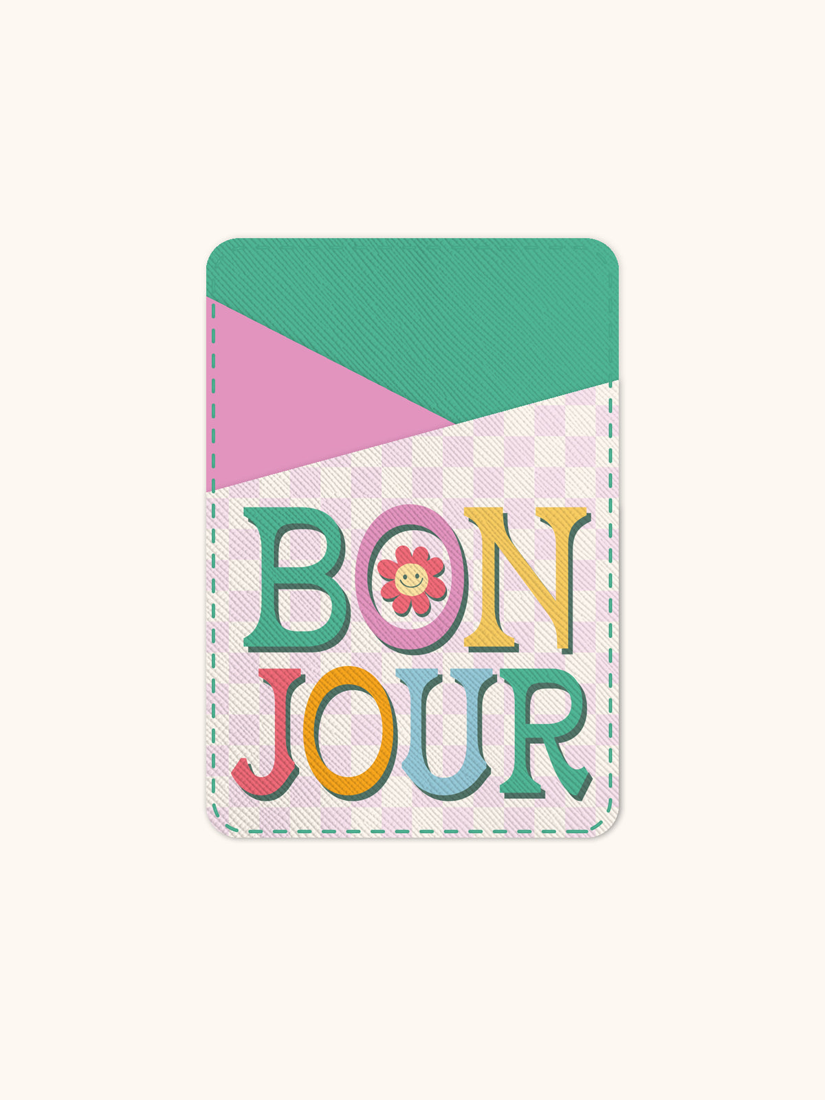 Bonjour Stick-On Cell Phone Wallet