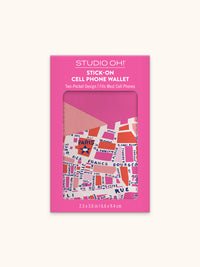 Rues De Paris Stick-On Cell Phone Wallet