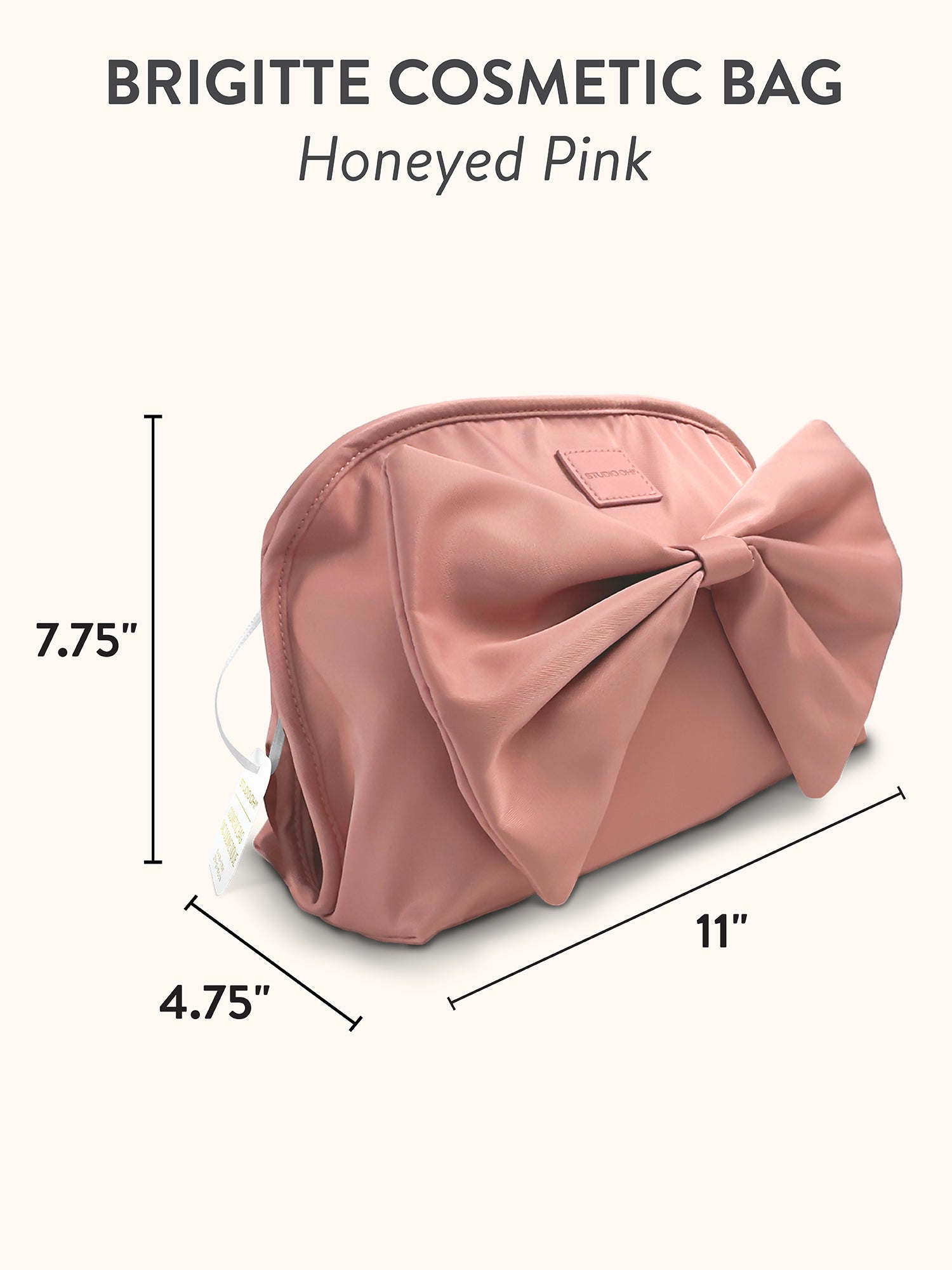 Honeyed Pink Brigitte Cosmetic Bag