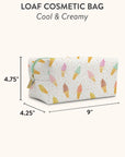 Cool & Creamy Cosmetic Loaf Pouch