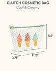 Cool & Creamy Clutch Cosmetic Pouch
