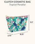 Tropical Paradise Clutch Cosmetic Pouch