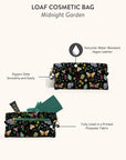 Midnight Garden Loaf Cosmetic Bag