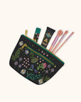 Midnight Garden Clutch Cosmetic Bag