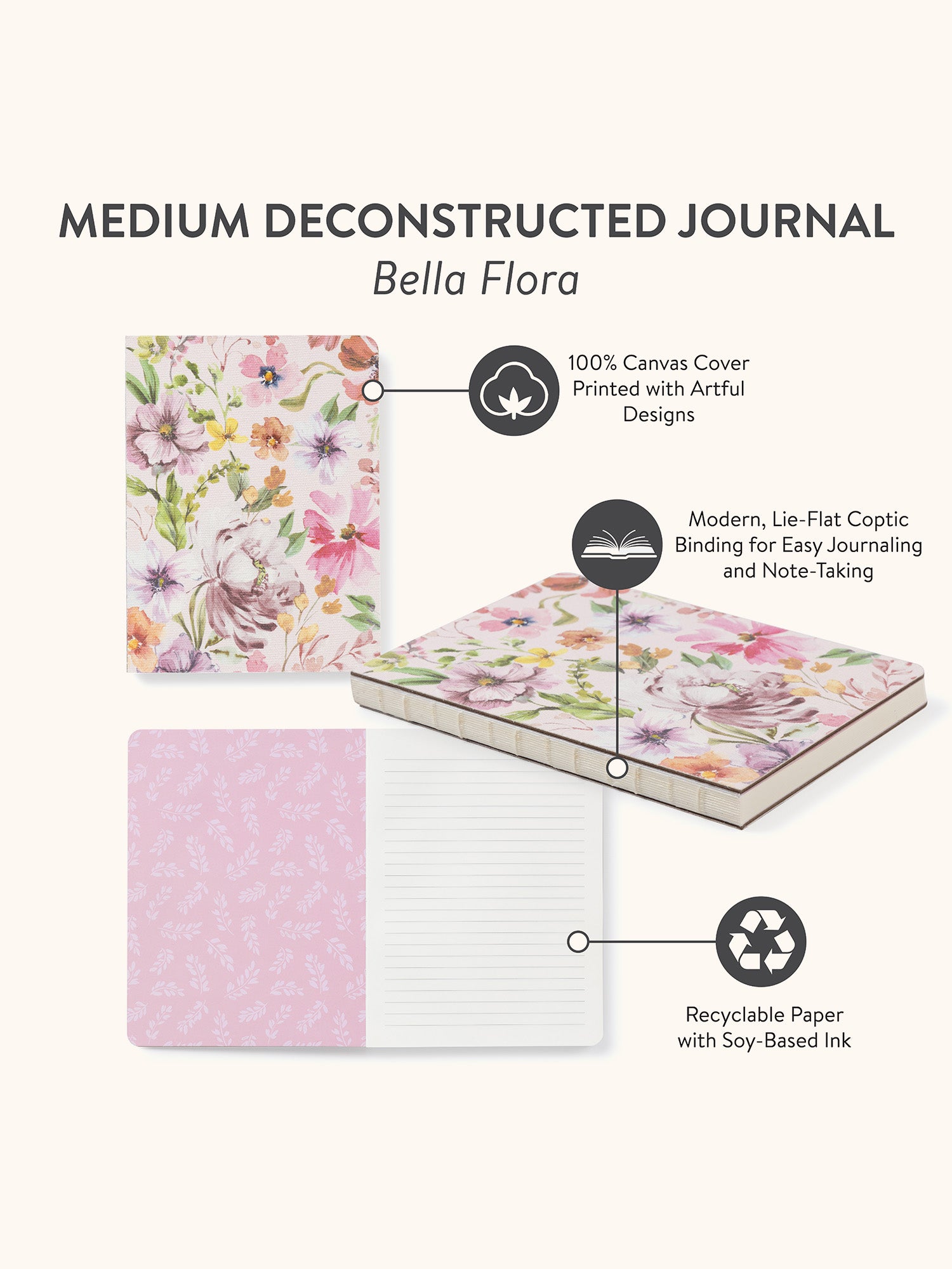 Bella Flora Medium Deconstructed Journal