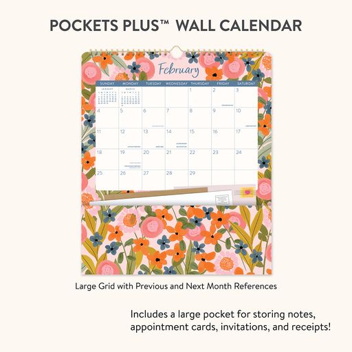2024 Secret Garden Pockets Plus Calendar