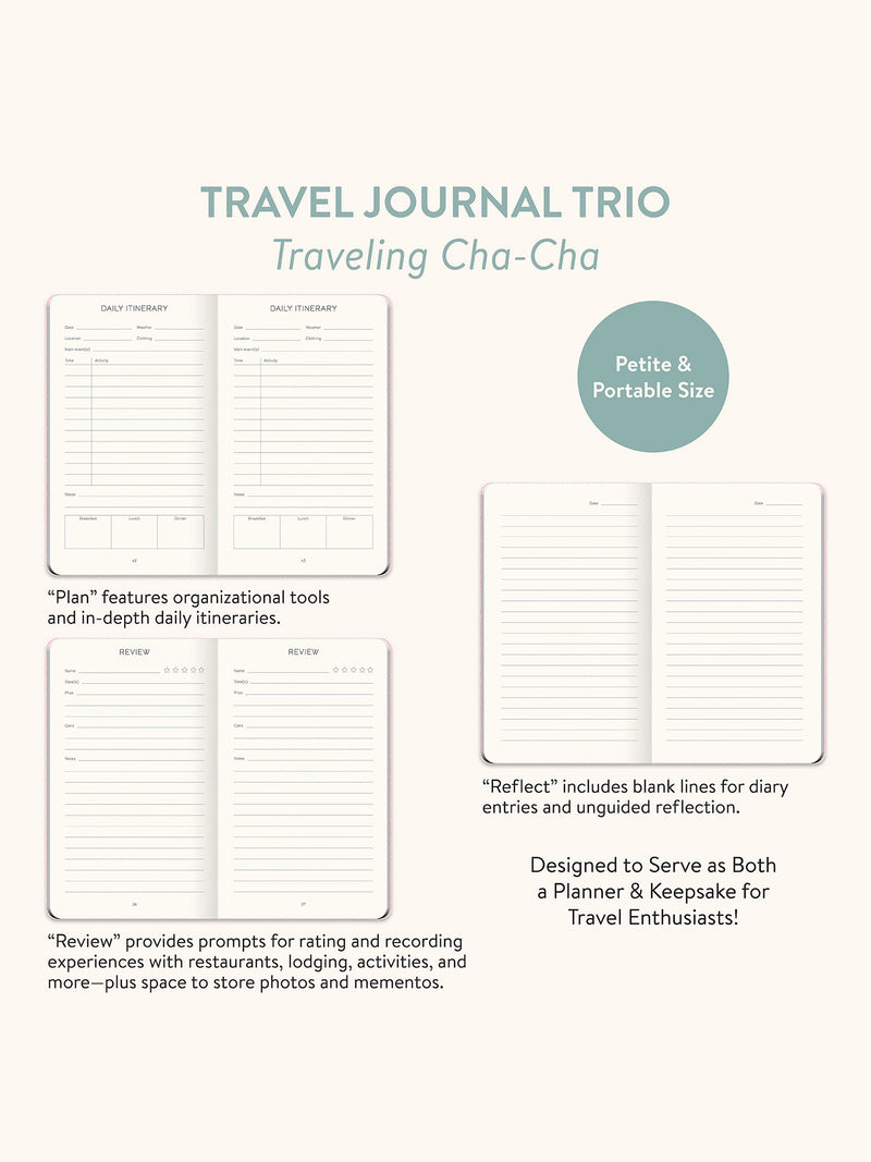 Traveling Cha-Cha Travel Journal Trio