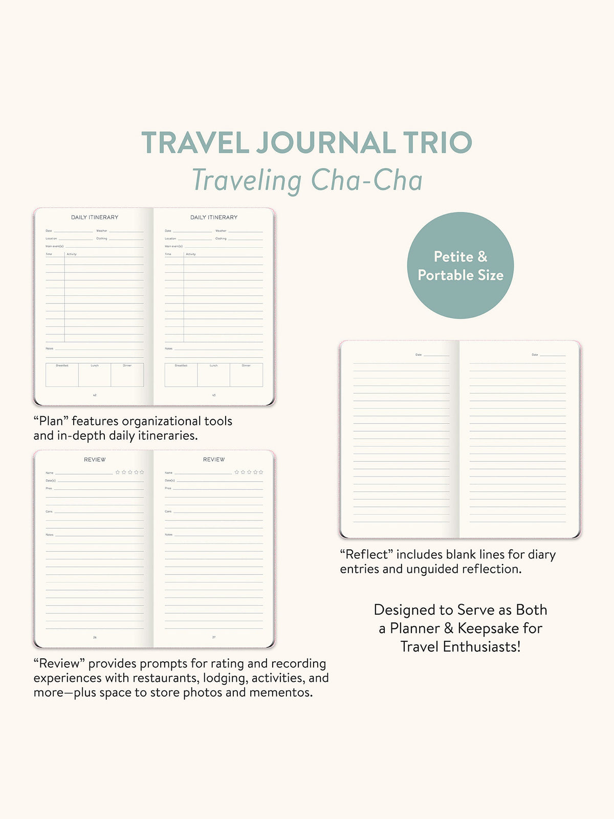 Follow the Flowers Travel Journal Trio – Studio Oh!
