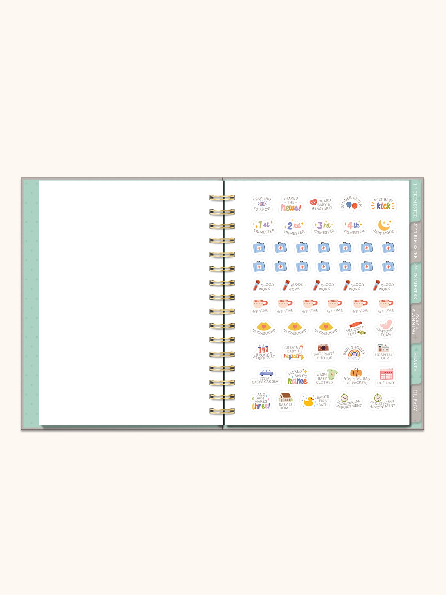 Undated Pregnancy Planner & Journal – Studio Oh!