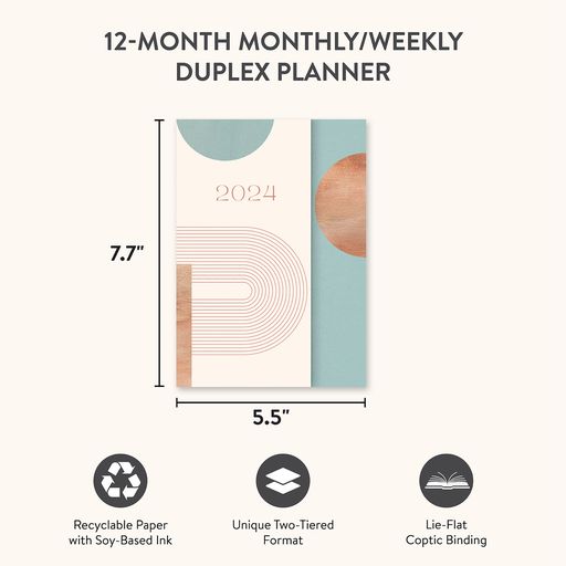 2024 Concept Monthly/Weekly Duplex Planner