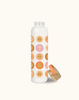 On the Sunny Side Glass Water Bottle with Bamboo Lid