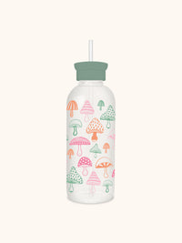 Wild Realm Glass Water Bottle with Straw