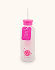 Dancing Queen Glass Water Bottle with Straw