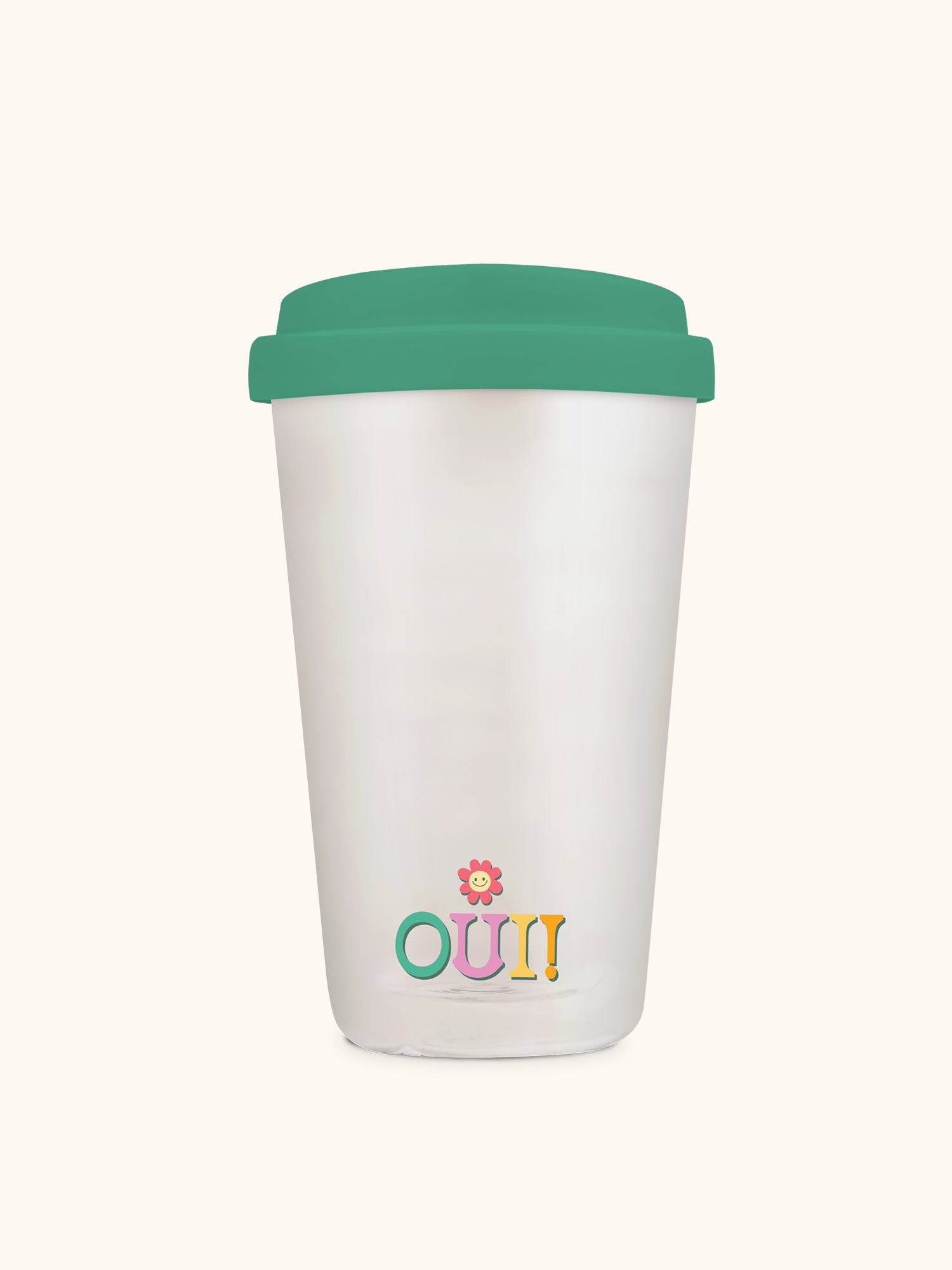 Bonjour Glass Coffee Tumbler - Thumbnail 3