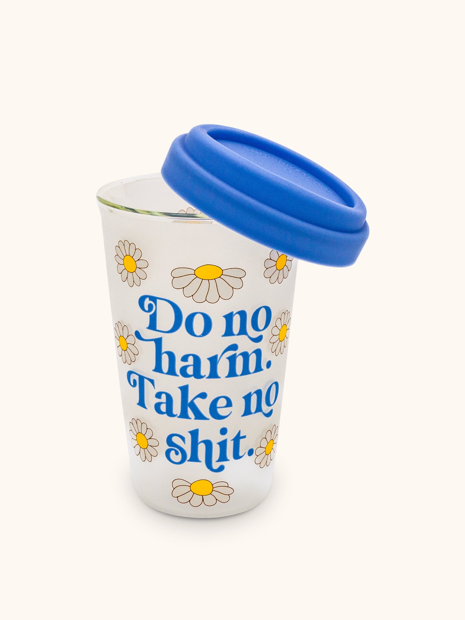 Do No Harm Glass Coffee Tumbler