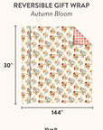 Autumn Bloom Reversible Gift Wrap
