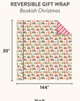 Bookish Christmas Reversible Gift Wrap