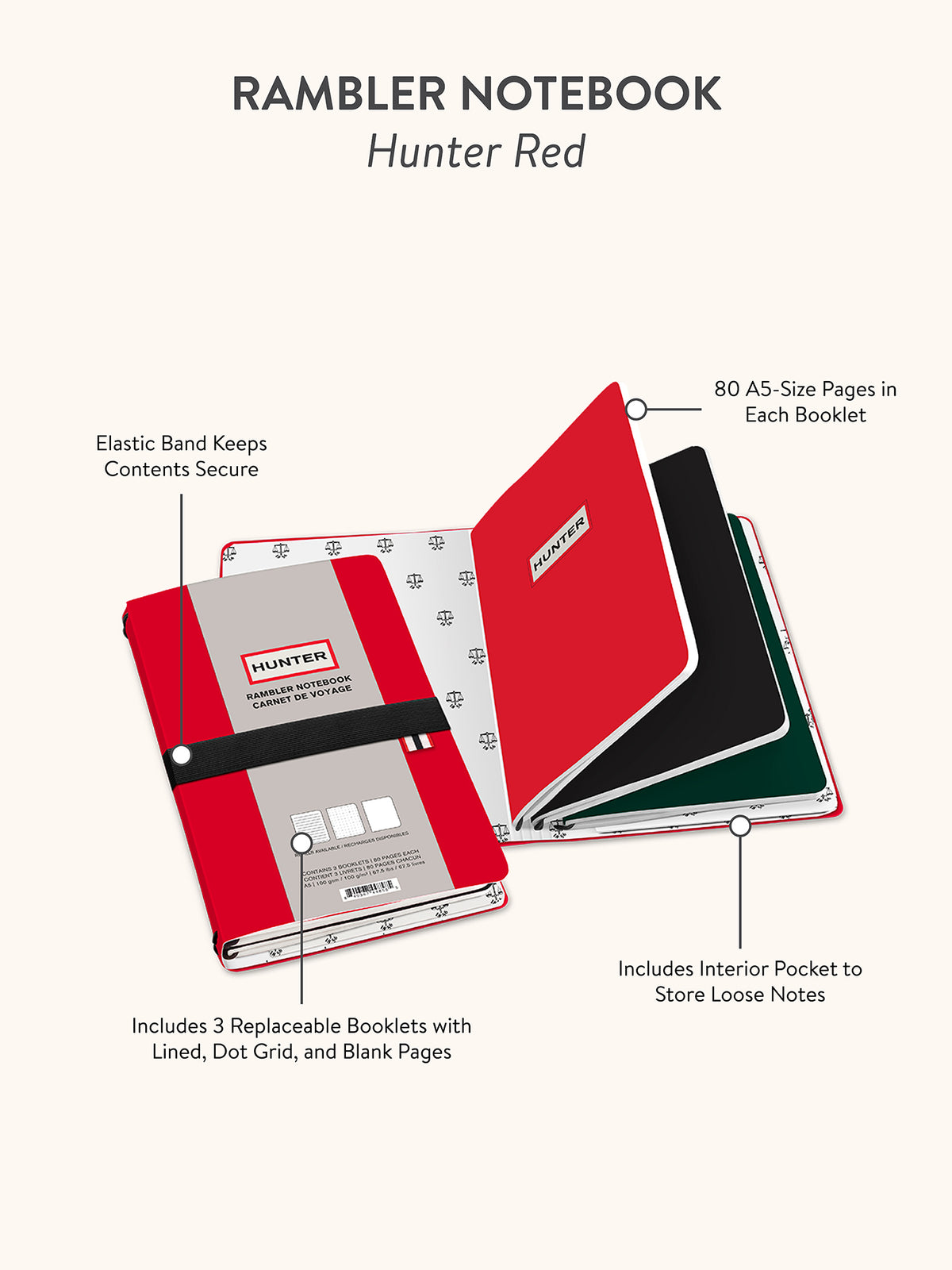 Red Riller Notebook Hunter Red Rambler Refillable Notebook – Studio Oh!