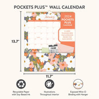 2024 Secret Garden Pockets Plus Calendar