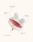 JuJuBe Miffy Flower Fields Plush Mini Pouch - White