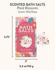 Plaid Blossoms Scented Bath Salts