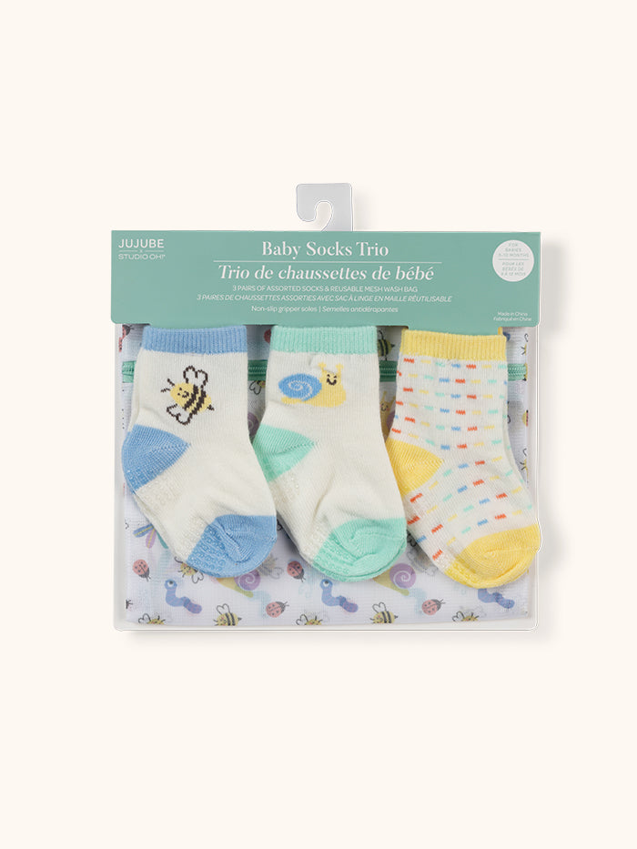 Baby Sock Trios -  Love Bug