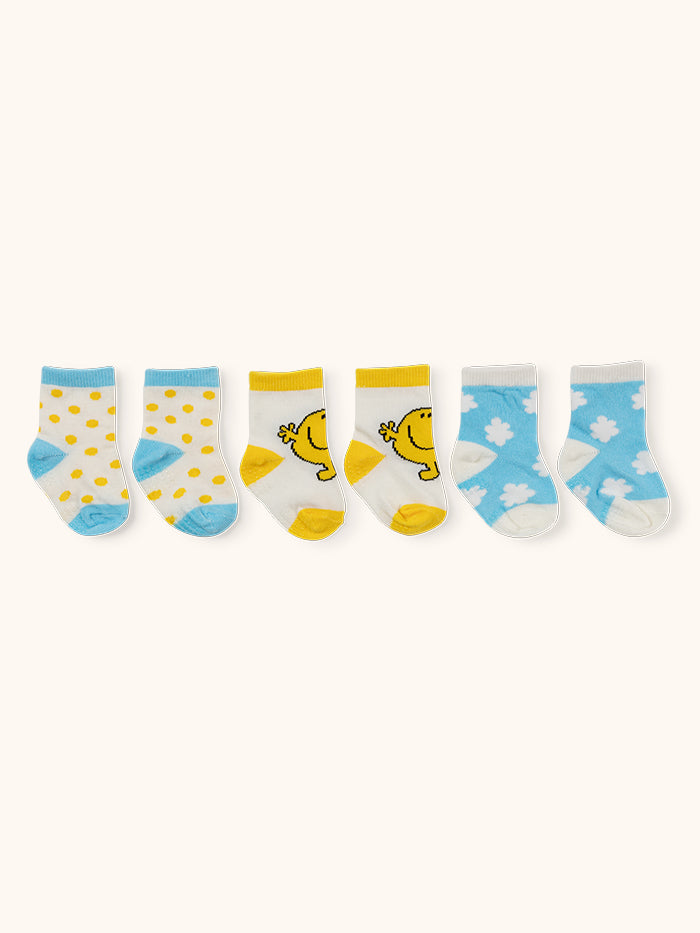 Set of 3 Mr. Happy Baby Socks