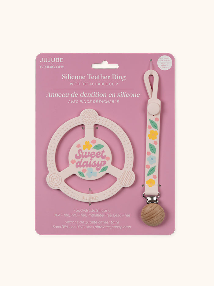 Silicone Teether Ring  Sweet Daisy