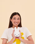 JuJuBe Miffy Flower Fields Plush Mini Pouch - White