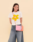 JuJuBe Miffy Flower Fields Be Quick Clutch - Pink & Orange