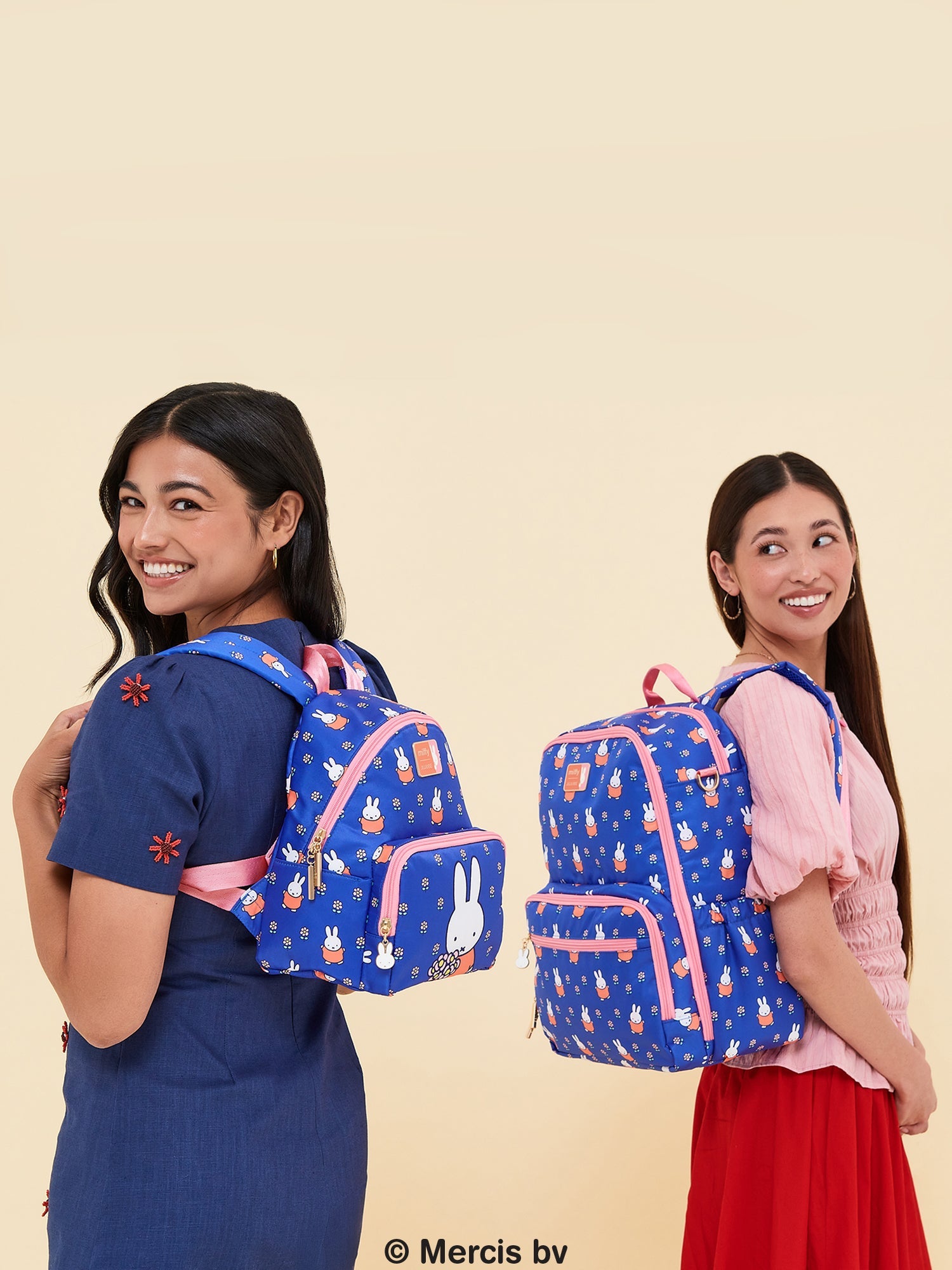 JuJuBe Miffy Flower Fields Zealous Backpack - Blue &amp; Orange