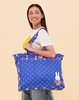 JuJuBe Miffy Flower Fields Super Be Large Tote Bag - Blue & Orange
