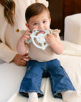 Silicone Teether Rings with Detachable Clips - Bunny Hollow