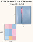 Periwinkle & Pink Keri Notebook and Organizer
