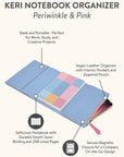 Periwinkle & Pink Keri Notebook and Organizer