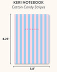 Cotton Candy Stripes Keri Notebook