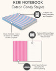 Cotton Candy Stripes Keri Notebook