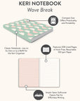 Wave Break Keri A5 Notebook