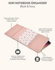 Blush & Ivory Keri Notebook Organizer