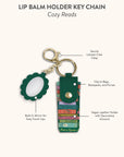 Cozy Reads Lip Balm Holder Key Chain