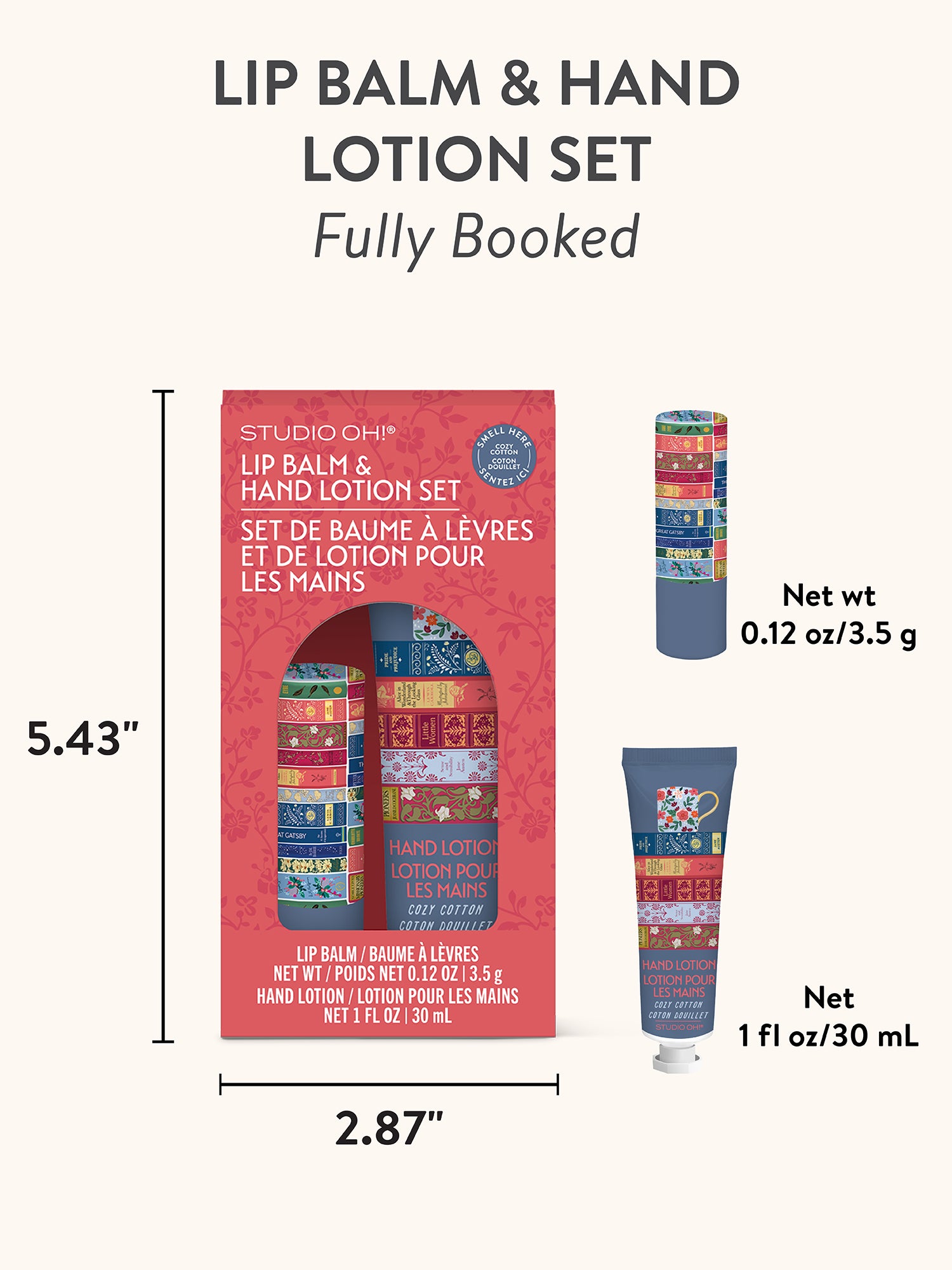 Fully Booked Lip Balm & Hand Lotion Set – Studio Oh!