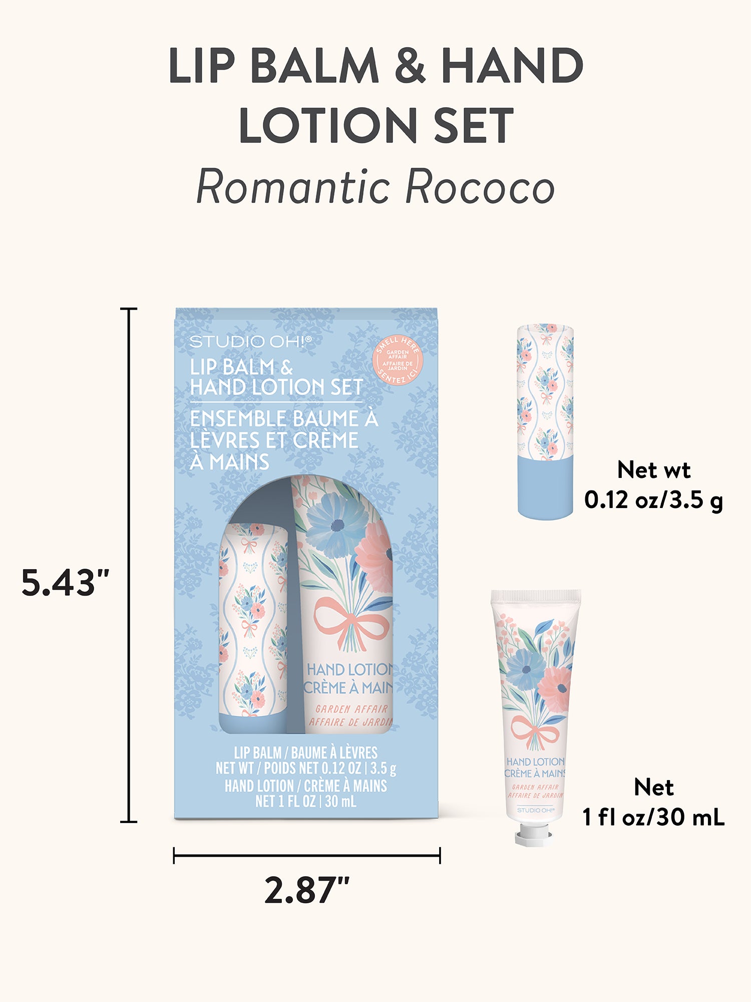 Romantic Rococo Lip Balm & Hand Lotion Set – Studio Oh!