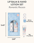Romantic Rococo Lip Balm & Hand Lotion Set